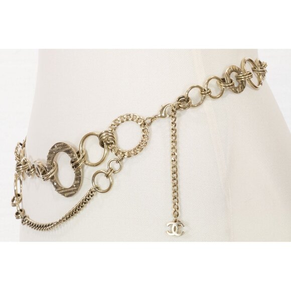 RUNWAY CHANEL 2006 COLLECTION CC METAL RHINESTONE CHAIN BELT/NECKLACE - Picture 6 of 13